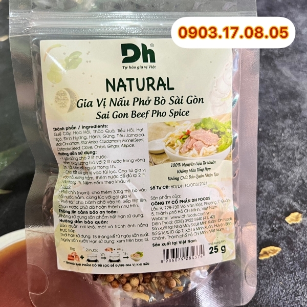 Gia vị thảo mộc DH-Phở bò Sài Gòn (25gr)