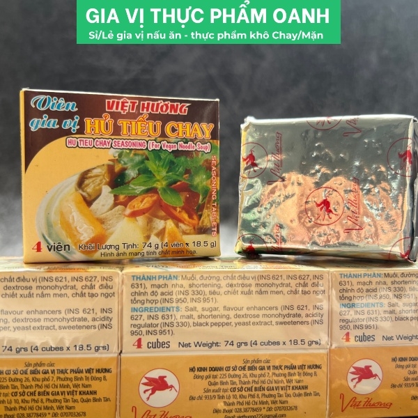 Viên gia vị HỦ TÍU CHAY Việt Hương- 0903170805