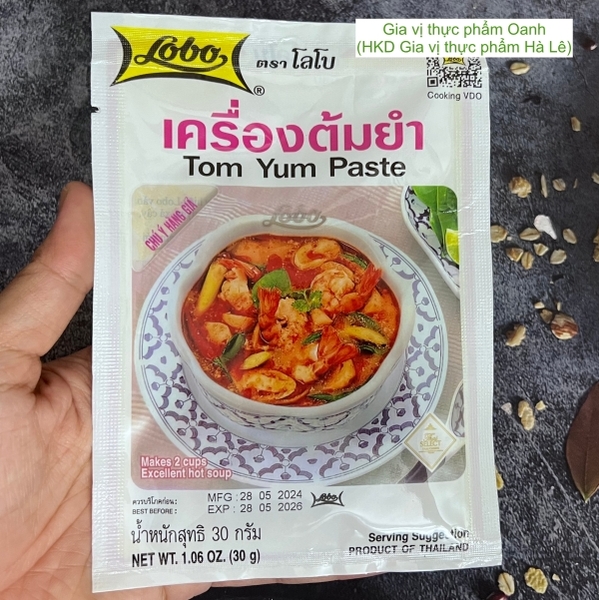 Gia vị cay/ gia vị TomYum Thái Lan Lobo(30gr)