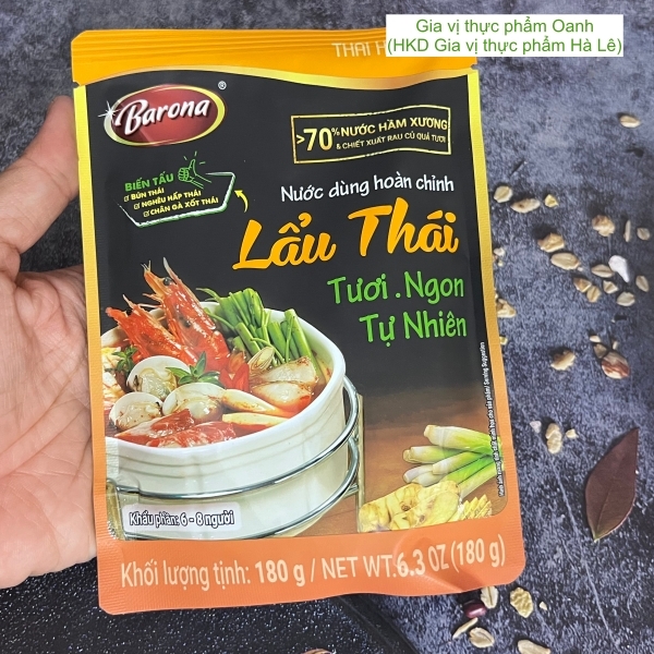 Nước dùng hoàn chỉnh Lẩu thái Barona (180gr)