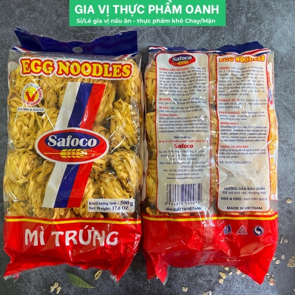 Mì trứng sợi lớn Safoco (500gr) Safoco