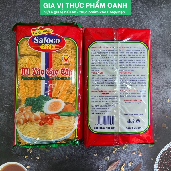 (Thùng 10) Mì xào cao cấp(500gr) Safoco
