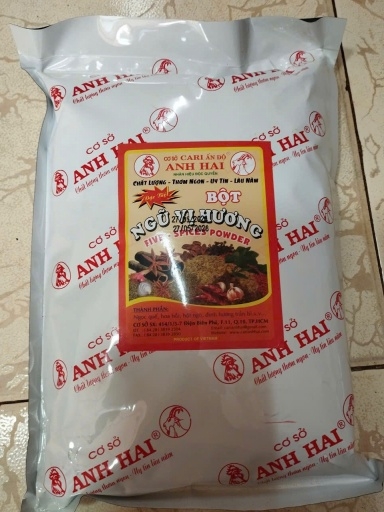Bột ngũ vị hương Anh Hai xuất khẩu (500gr)