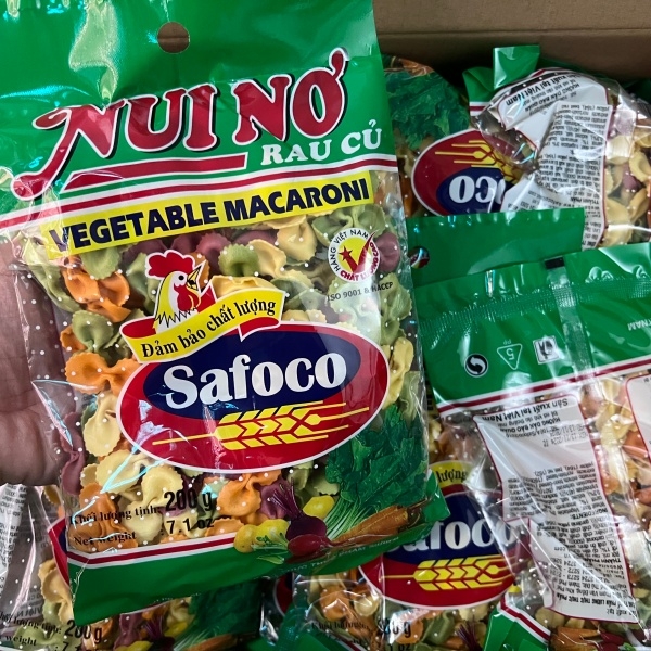 (Thùng 20) Nui nơ rau củ (200gr) Safoco