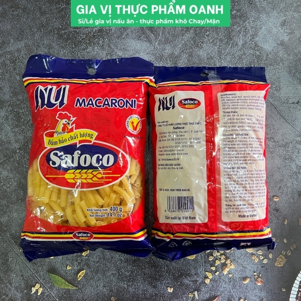 (Thùng 18) Nui ống nhỏ(500gr) Safoco