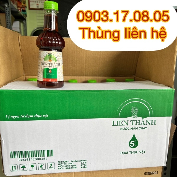 (Thùng 24) Nước mắm chay Liên Thành (chai 300ml)