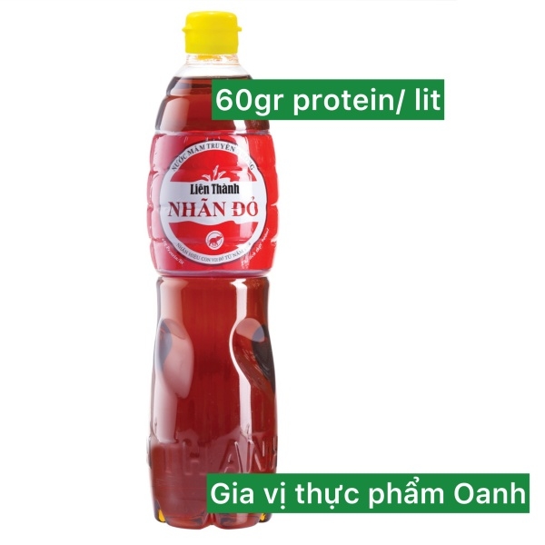 Nước mắm Liên Thành nhãn đỏ (chai 600ml) (Thùng 12 chai thuỷ tinh)- 0903170805