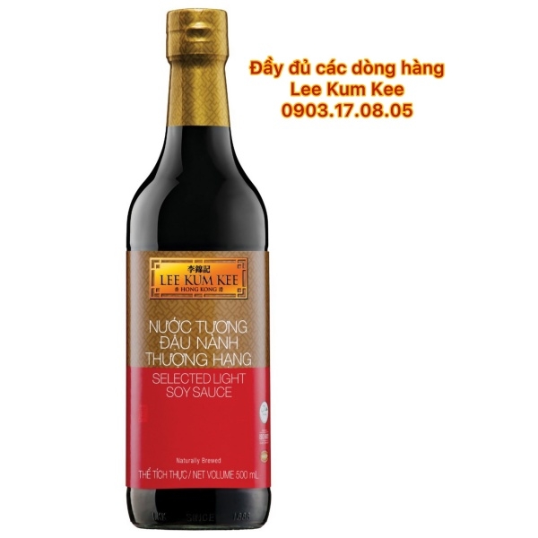 Nước tương đậu nành thượng hạng LEE KUM KEE 500ML- 0903170805