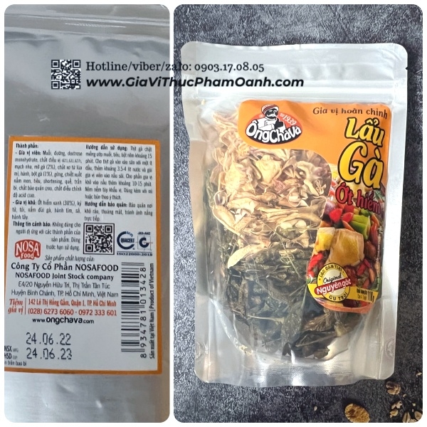 (Thùng 30) Gia vị Lẩu Gà ớt hiểm 110g