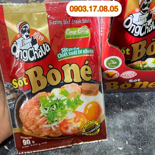 (Thùng 60) Sốt bò né Ông Chà Và (90gr)