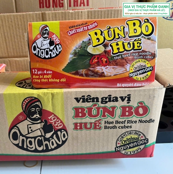 (Thùng 144) Viên gia vị bún bò huế 75gr-Ông Chà Và