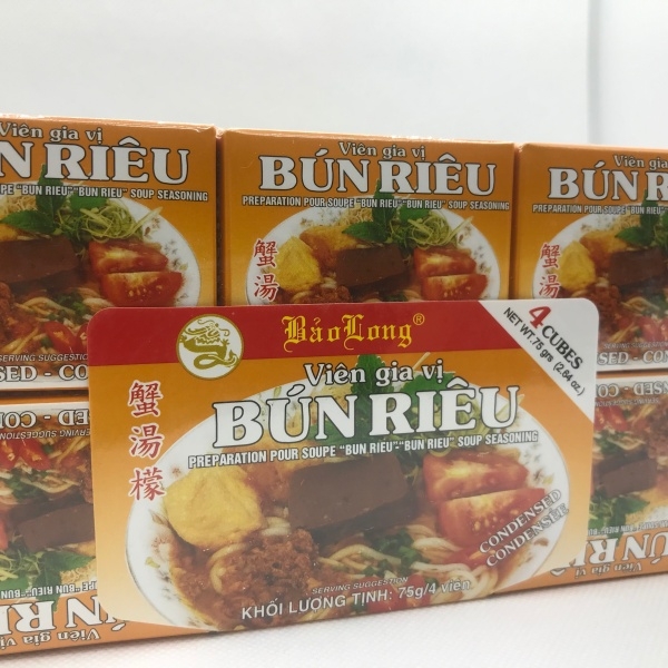 Viên gia vị BÚN RIÊU Bảo Long (75gr)