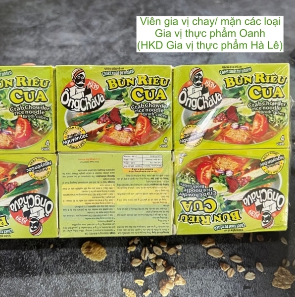 (Lốc 12) Viên gia vị bún riêu 75gr-Ông Chà Và