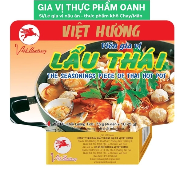 Viên gia vị LẨU THÁI Việt Hương (Lốc 12)- 0903170805