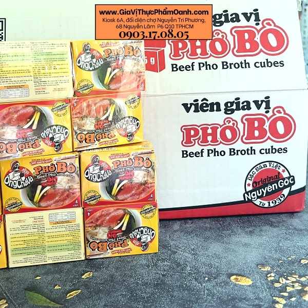 (Thùng 144) Viên gia vị phở bò 75gr-Ông Chà Và