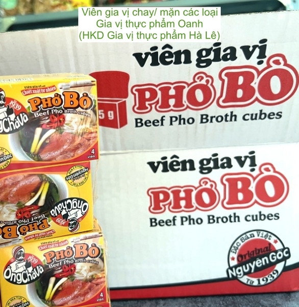 (Lốc 12) Viên gia vị phở bò 75gr-Ông Chà Và