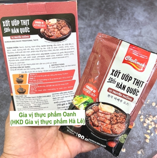 Xốt ướp thịt Hàn Quốc vị cay 90gr-Cholimex