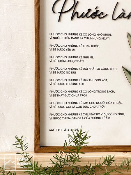 Beatitude  | Joshua chữ nhật