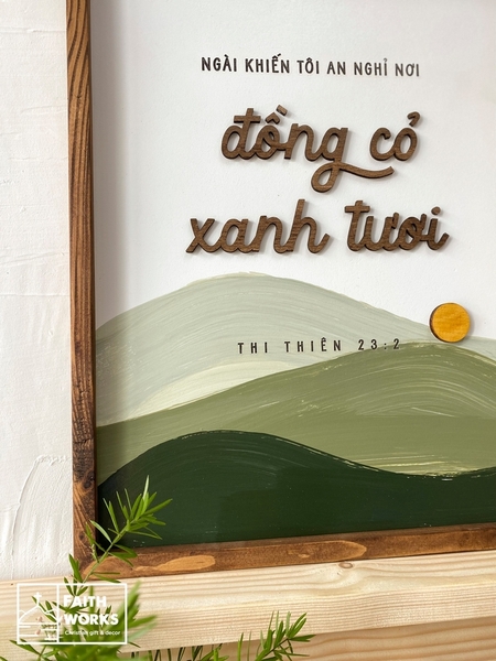 Green pasture | Joshua chữ nhật