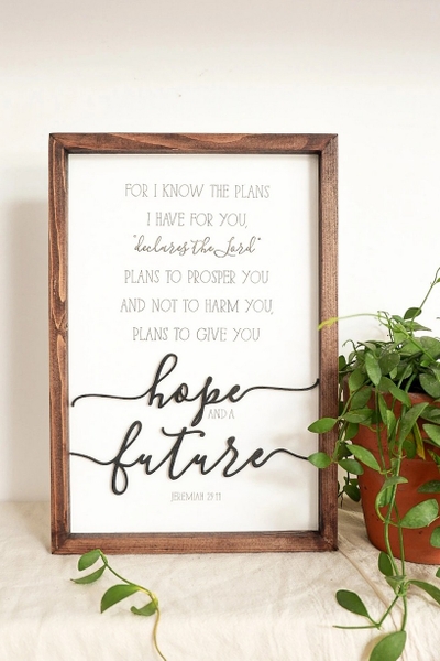 Hope and a future [Jeremiah 29:11]