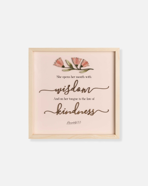 Wisdom and Kindness {Proverbs 31:26}