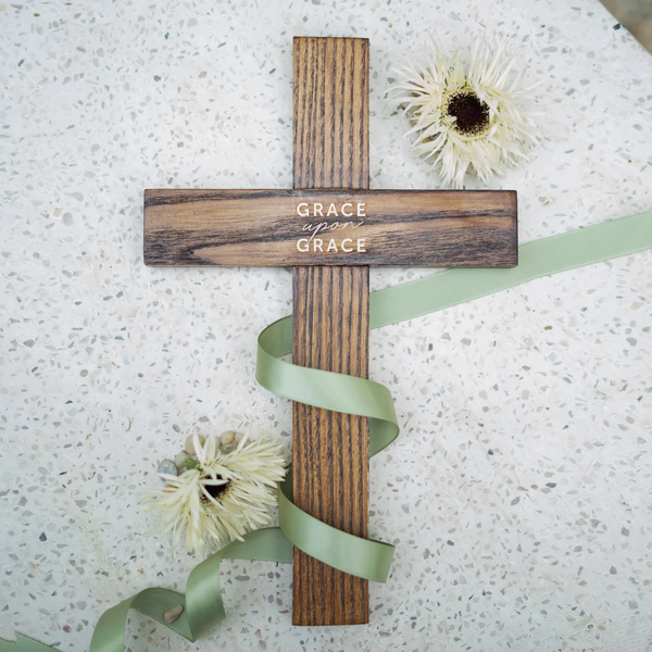 Thập tự treo tường - Abide Cross - Grace upon Grace
