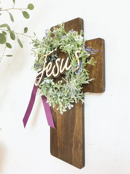 Baby flower - Thập Tự Vòng Hoa - Silk Flower Wreath