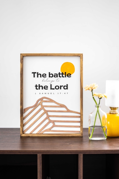 The battle belongs to the Lord [1 Samuel 17:47]