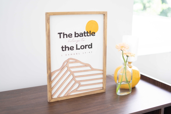 The battle belongs to the Lord [1 Samuel 17:47]