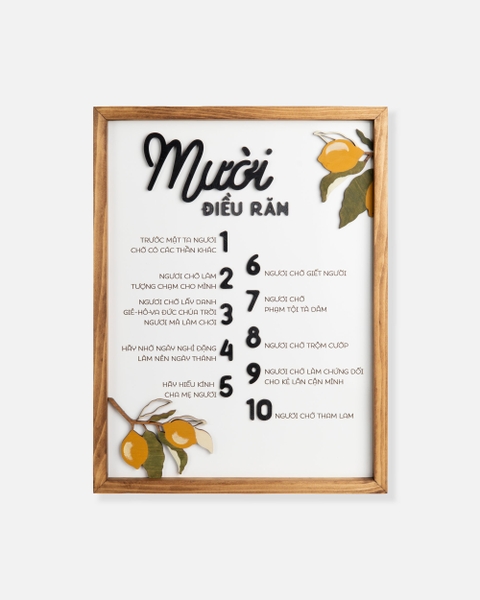 Mười điều răn [Xuất Ê-díp-tô ký 20: 1-17]