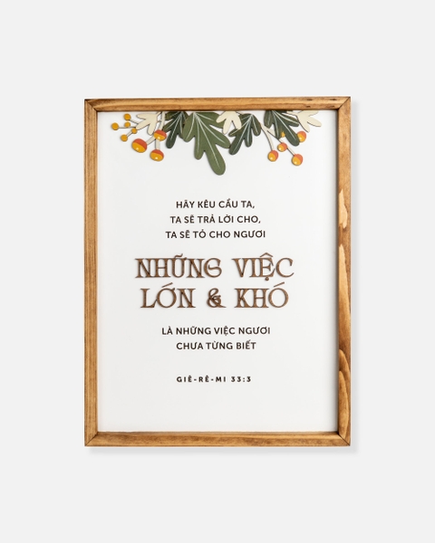Hãy kêu cầu Ta, Ta sẽ trả lời cho [Giê-rê-mi 33:3]