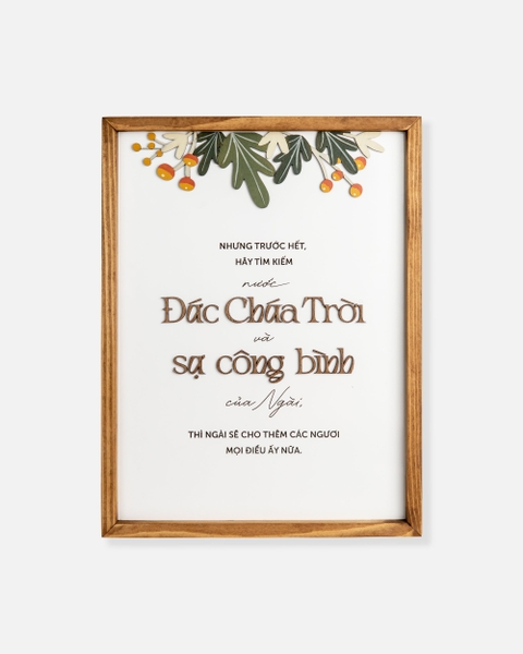 Hãy tìm kiếm nước Đức Chúa Trời [Ma-thi-ơ 6:33]