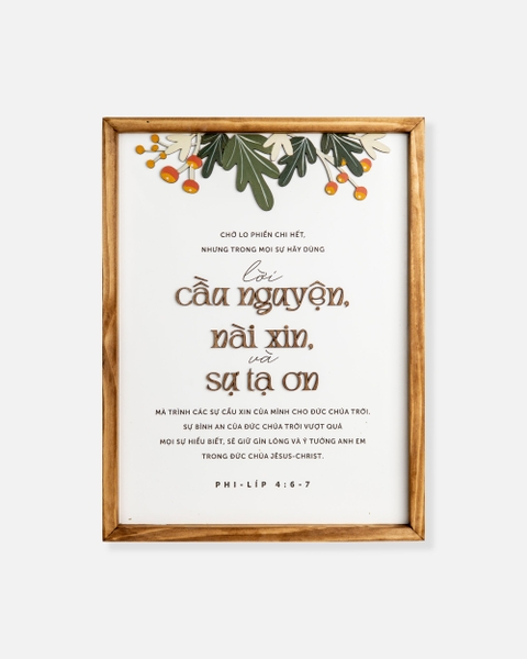 Cầu nguyện nài xin và sự tạ ơn [Phi-líp 4:6]