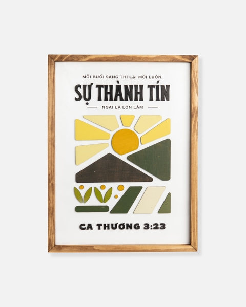 Sự thành tín Ngài lớn lắm [Ca thương 3:23]