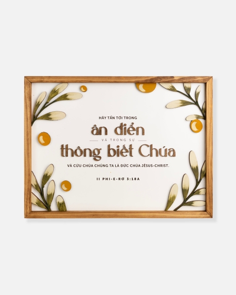 Hãy tấn tới trong ân điển và sự thông biết Chúa [II Phi-e-rơ 3:18a]