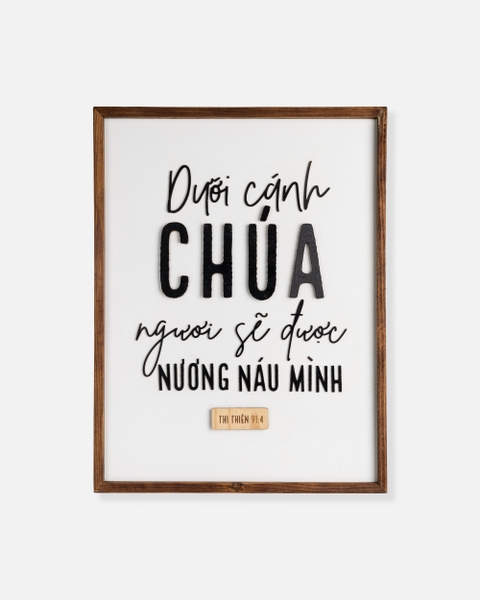 Dưới cánh Chúa ngươi sẽ được nương náu mình [Thi thiên 91:4]