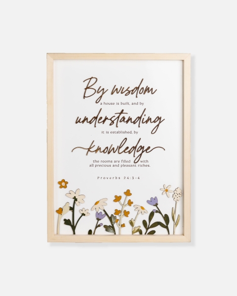 By wisdom a house is built [Proverbs 24:3-4]
