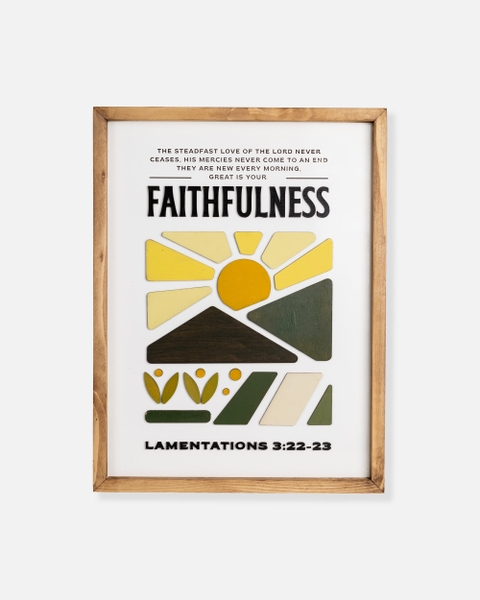 Great is His Faithfulness [Lamentation 3:22-23]