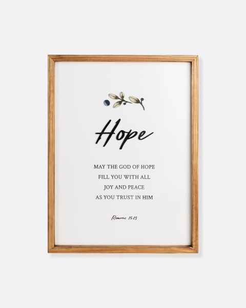 Hope [Romans 15:13]
