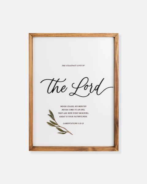 The steadfast love of the lord [Lamentations 3:22-23]
