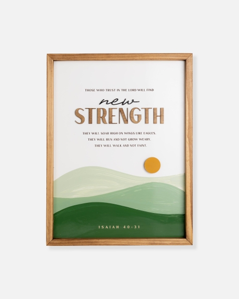 New strength [Isaiah 40:31]