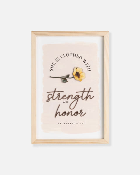 Strength and honor [Proverbs 31:25]