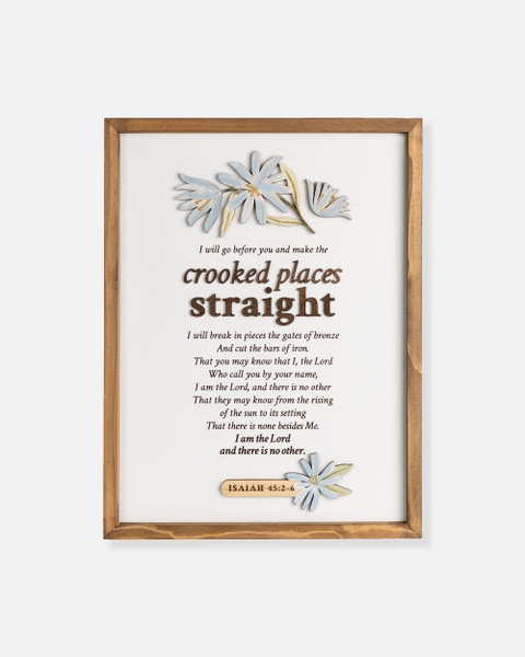 Crooked places straight [Isaiah 45:2-6]