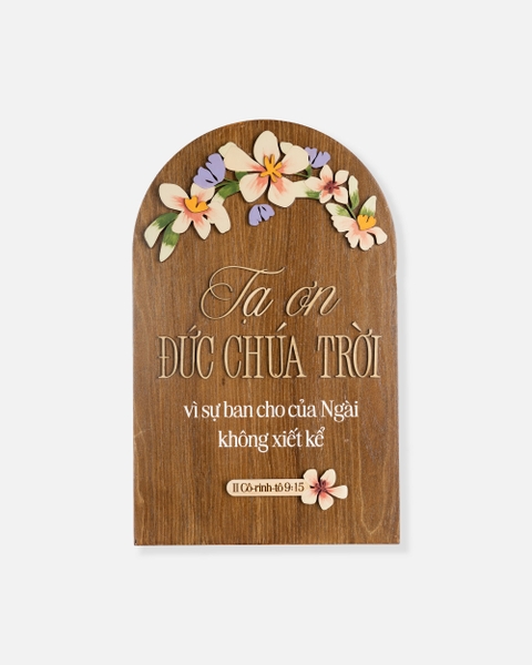Tạ ơn Đức Chúa Trời vì sự ban cho của Ngài không xiết kể [II Cô-rinh-tô 9:15]