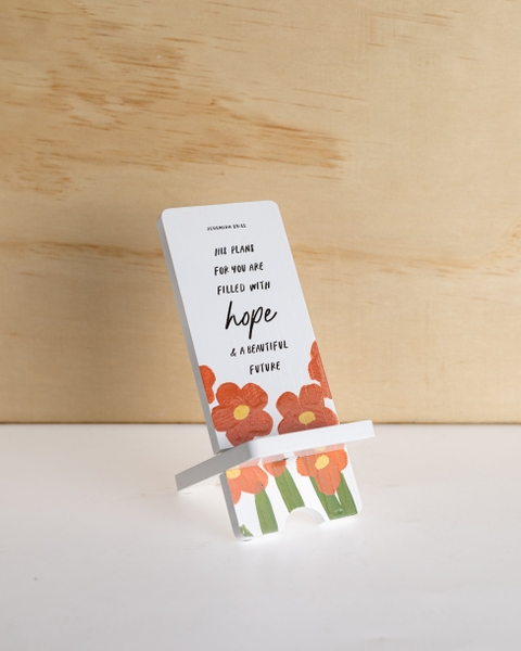 His plan for you are filled with hope - Phonestand