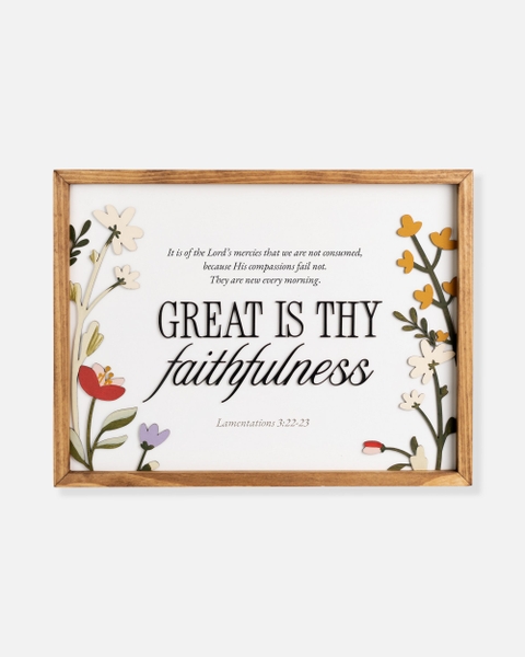 Great is thy faithfulness [Lamentations 3:22-23]