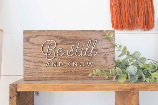 Be Still and know - GRACE Chữ nhật S