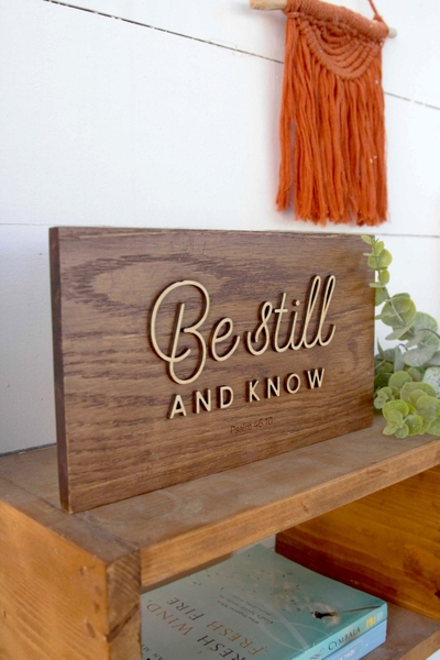 Be still and know