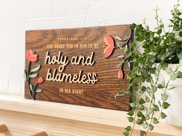 Holy and blameless [Ephesians 1:9]
