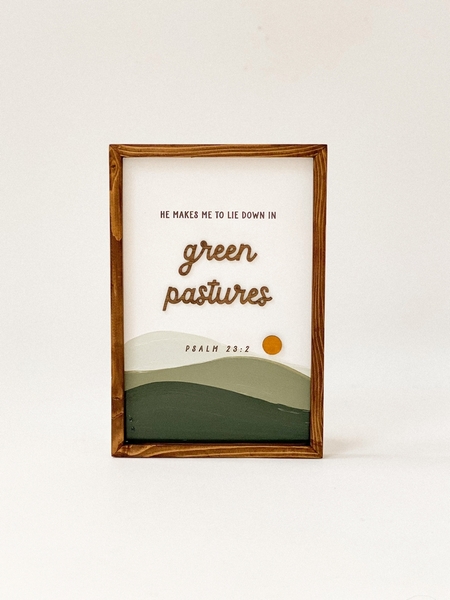 Green pasture | Joshua chữ nhật